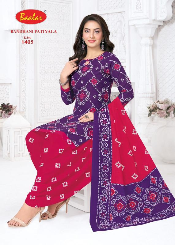 Baalar bandhani patiyala vol-14 dress material wholesaler in vashi navi mumbai